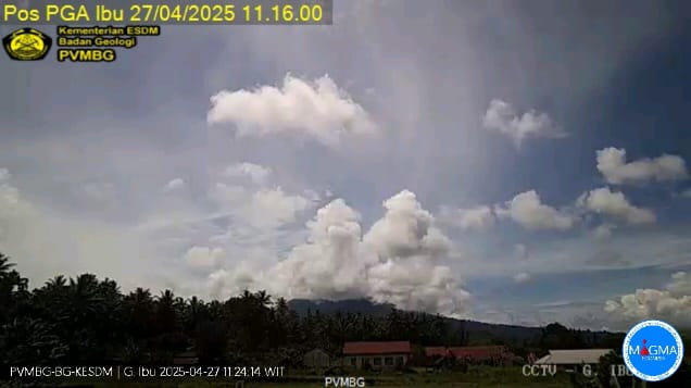 Gubernur Malut Ajak Warga Ikut Pantau Perkembangan Gunung Ibu Lewat MAGMA Indonesia