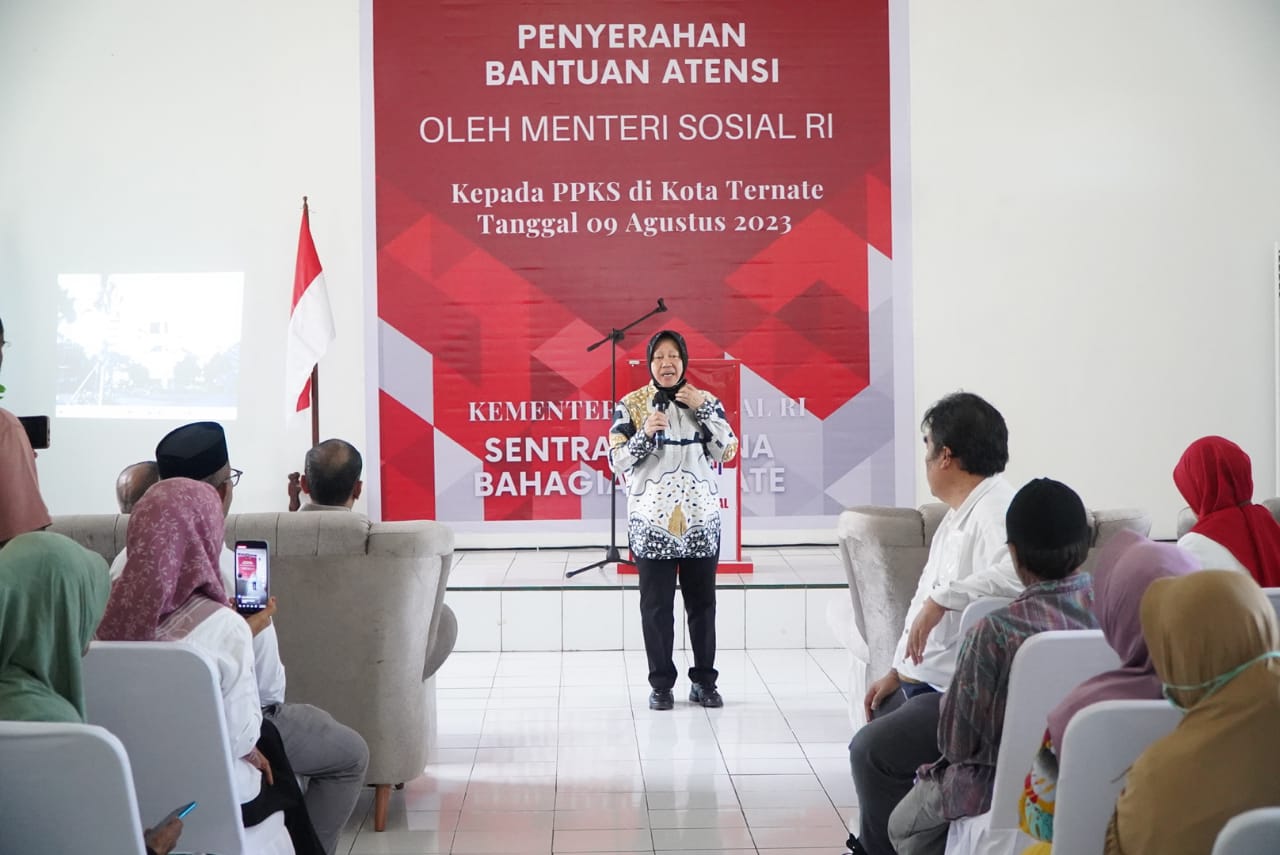 Mensos Kunjungi Sentra Wasana Bahagia Ternate.