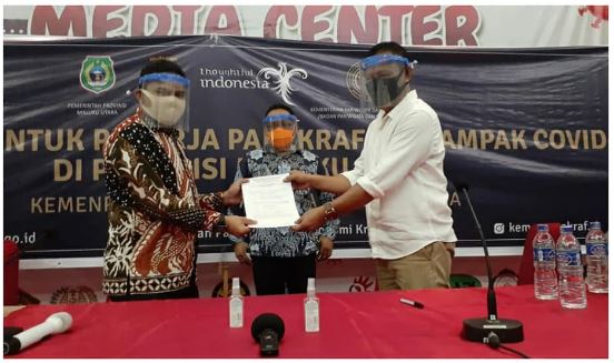 Penyerahan Bantuan BALASA (Beras dan Lauk Pauk siap Saji) ke Pemerintah Provinsi Maluku Utara