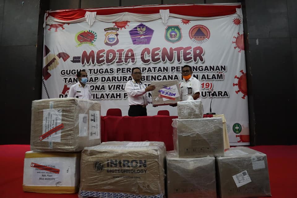 Gustu P2 Covid-19 Prov. Malut Terima Mesin PCR Set dari BNPB