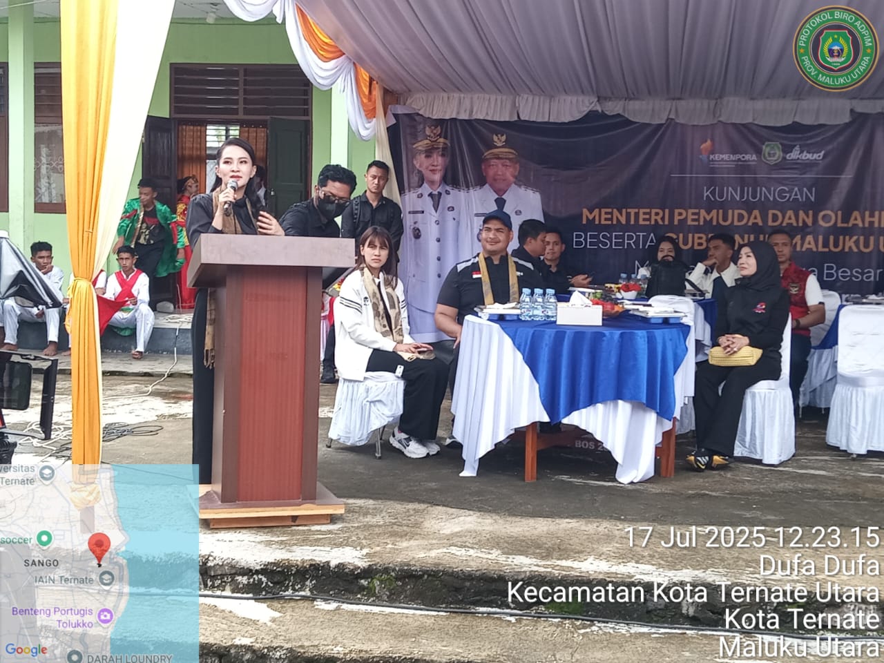 Gubernur Sherly Dampingi Menpora Kunker Ke SMA 5 Kota Ternate